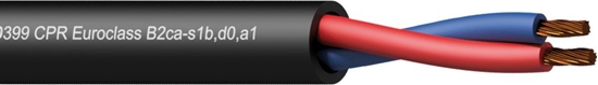 Изображение Przewód Procab CLS225-B2CA/1 Loudspeaker cable - 2 x 2.5 mm² - 13 AWG - EN50399 CPR Euroclass B2ca-s1b,