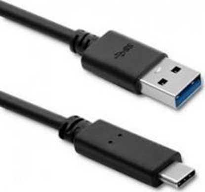 Attēls no Kabel USB Qoltec USB-A - USB-C 1.8 m Czarny (50363)
