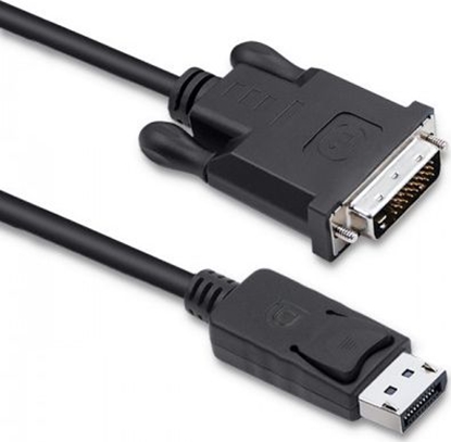 Изображение Kabel Qoltec DisplayPort - DVI-D 1.8m czarny (50364)