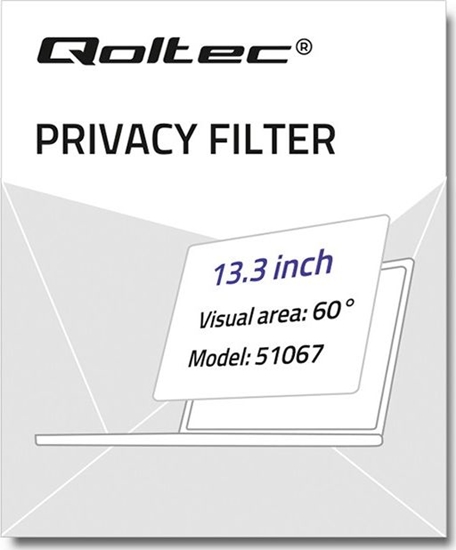 Изображение Filtr Qoltec Qoltec Filtr prywatyzujcy RODO do MacBook Air | 13.3'' | 16:10