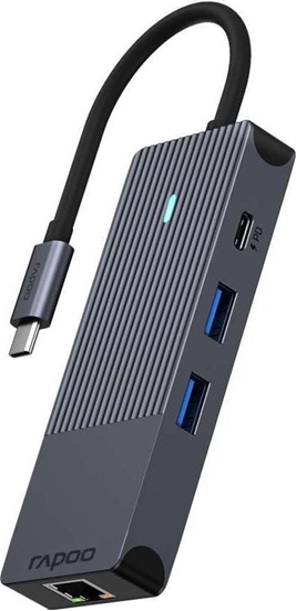 Picture of Rapoo USB-C Multiport Adapter 8-in-1, grey