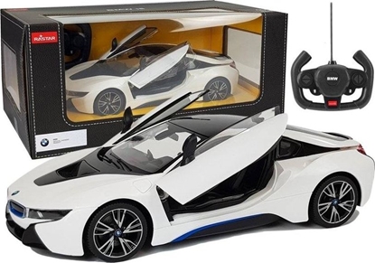 Attēls no Rastar Auto R/C BMW i8 Rastar 1:14 Biay Drzwi Automatyczne
