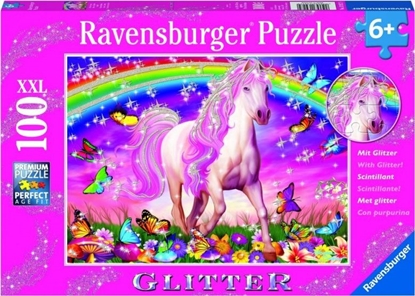 Изображение Ravensburger Puzzle 100 Jednoroec XXL brokat