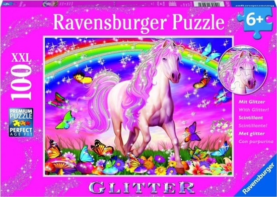 Изображение Ravensburger Puzzle 100 Jednoroec XXL brokat