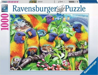 Attēls no Ravensburger Puzzle 2D 1000 elementów Kraina Lorikeet