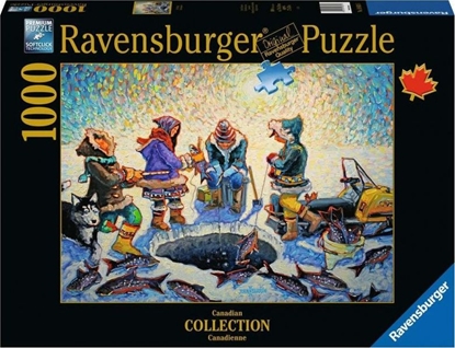 Attēls no Ravensburger Puzzle 2D 1000 elementów Łowienie pod lodem