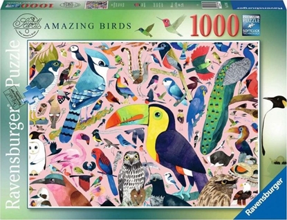 Attēls no Ravensburger Puzzle 2D 1000 elementów Matt Sewells Wspaniałe ptaki