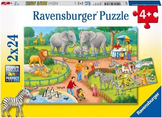 Изображение Ravensburger Puzzle 2x24 Dzie w zoo