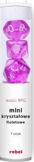 Picture of Rebel Komplet koci REBEL RPG - Mini Krysztaowe - Fioletowe