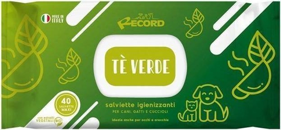 Picture of Record Italy RECORD CHUSTECZKI NEW ZIELONA HERBATA XL 40szt ANTYBAKTERYJNE