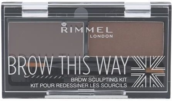 Picture of Rimmel  Brow This Way Scuplting Kit Cie do brwi 002 Medium Brown 2.4g