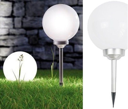 Attēls no Saska Garden Lampa solarna kula mleczna universal