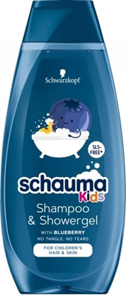 Attēls no Schauma SCHAUMA_Kids Shampoo and Showergel szampon do wszystkich rodzajów włosów i żel pod prysznic dla dzieci Blueberry 400ml