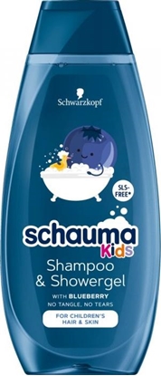 Attēls no Schauma SCHAUMA_Kids Shampoo and Showergel szampon do wszystkich rodzajów wosów i el pod prysznic dla dzieci Blueberry 400ml
