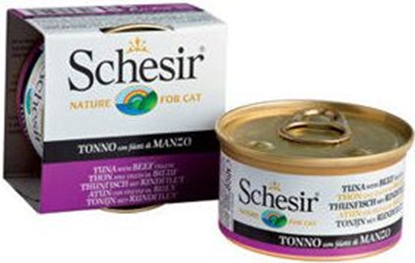 Picture of Schesir SCHESIR KOT 85g pusz. TUCZYK+WOOWINA galaretka