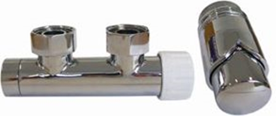 Picture of Schlosser Zestaw Duo-plex ktowy prawy chrom (612100005)