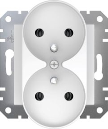 Picture of Schneider Electric ASFORA Gniazdo podwójne z/u biae (EPH9810221)