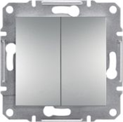 Attēls no Schneider Electric cznik wiecznikowy z podwietleniem zczka rubowe bez ramki aluminium (EPH0300361)