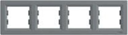 Picture of Schneider Electric Ramka 4-krotna pozioma stal (EPH5800462)