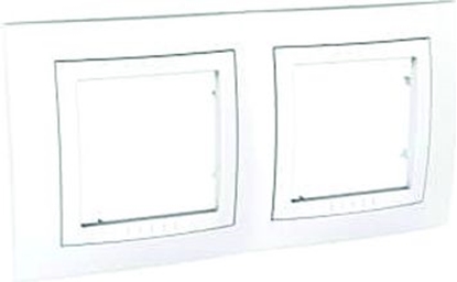 Изображение Schneider Electric Ramka podwójna Unica Plus pozioma biel polarna (MGU6.004.18)