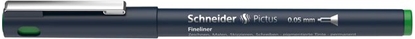 Attēls no Schneider fineliner permanentny Pictus 0,5 mm stal nierdzewna zielona