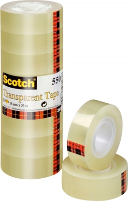 Picture of Scotch Taśma biurowa 550 w folii transparentna 8 szt.