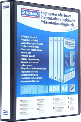 Picture of Segregator Donau 4-ringowy A4 30mm czarny (2788304PL-01)