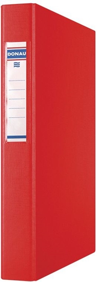 Picture of Segregator Donau 4-ringowy A4 40mm czerwony (3735001PL-04)