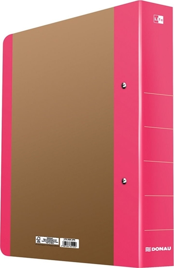 Picture of Segregator Donau Life 2-ringowy A4 50mm róowy (493172)