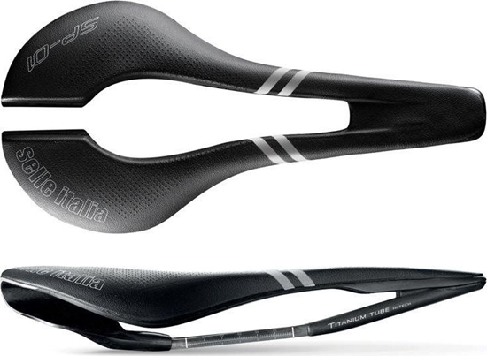 Изображение Selle Italia Siodo SELLE ITALIA SP-01 TITANIUM SUPERFLOW L (id match - L3) ti 316 tube 7, fibra-tek, czarne (NEW)