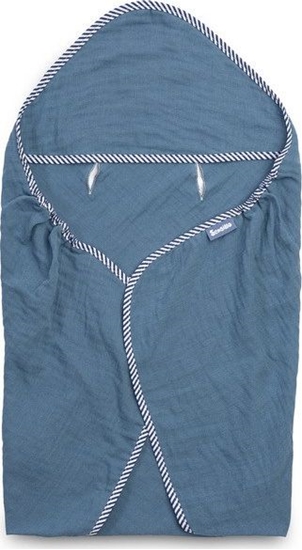 Изображение Sensillo OTULACZ MULINOWY DO FOTELIKA NIEBIESKI 75x75