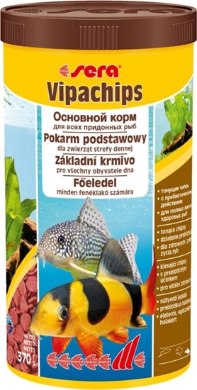 Picture of Sera Vipachips Nature* 1.000 ml, chipsy tonce - pokarm podstawowy