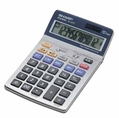 Picture of Sharp EL-337C calculator Desktop Financial Silver
