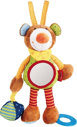 Attēls no Sigikid Przytulanka aktywizujca - Mi z gryzakiem, lusterkiem, wibracj i szeleszczc foli - PlayQ (40100)