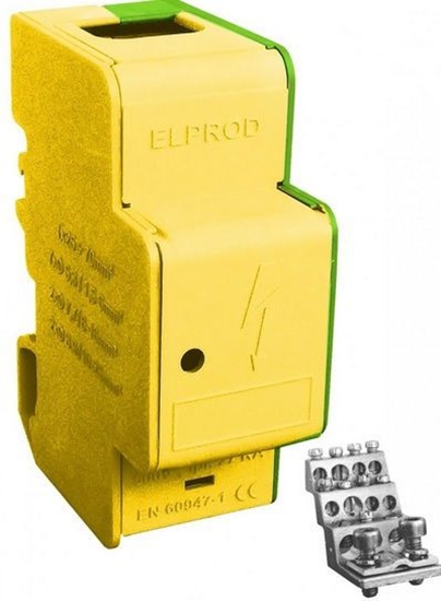 Picture of Simet Blok rozdzielczy modułowy 1-biegunowy 160A żółto-zielony LBR160A/13ż-z (84321009)