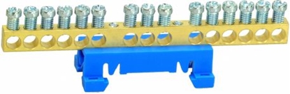 Picture of Simet Zacisk przyczeniowy na TS35, neutralny N, 15-polowy, 15x16mm2 870N/15 niebieski (89814003)