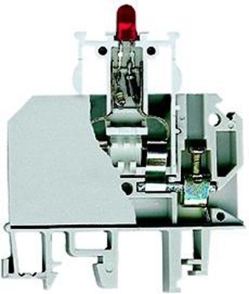 Attēls no Simet Zczka bezpiecznikowa 2,5mm2 z sygnalizacj LED ZUB1-2.5D (13202992)