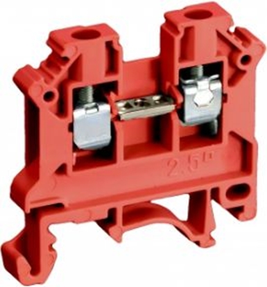 Attēls no Simet Zczka szynowa 2-przewodowa 2,5mm2 czerwona ZSG1-2.5Nc (11221311)