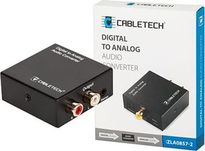 Изображение System przekazu sygnału AV Cabletech Konwerter dźwięku cyfrowego na analogowy ZLA0857-2