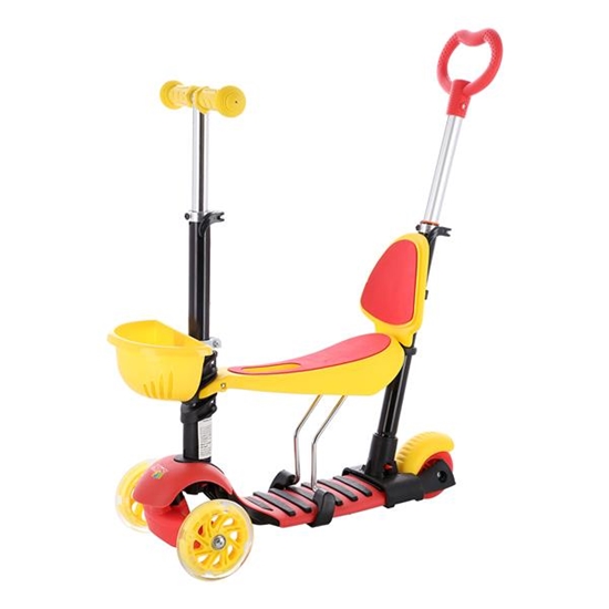 Picture of Skrejritenis HLB07 4in1 BLACK-YELLOW-RED NILS FUN
