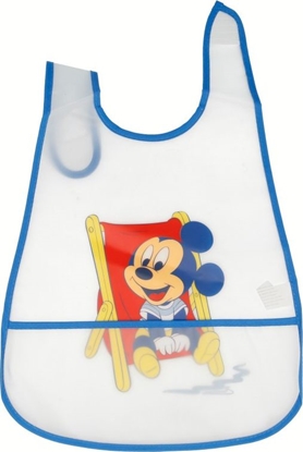 Изображение Disney Śliniak Mickey Mouse z kieszonką niebieski