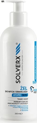 Attēls no Solverx el do mycia i demakijau twarzy i oczu Atopic Skin 200ml