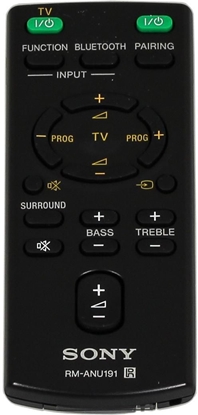 Изображение Sony RM-ANU191 remote control Wired Press buttons