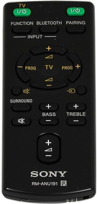 Attēls no Sony RM-ANU191 remote control Wired Press buttons