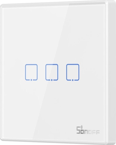 Picture of Sonoff Smart Wireless Wall Switch Sonoff T2EU3C-RF 433MHz (3-channel)