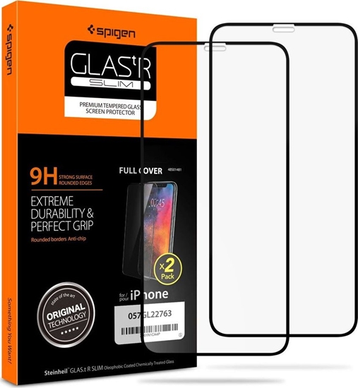 Picture of Spigen SZKO HARTOWANE GLASS FC 2-PACK IPHONE 11 PRO BLACK