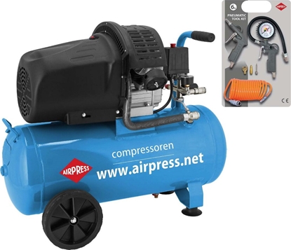Изображение Sprarka Airpress HL 425-50 (+ zestaw akcesoriów) 8bar 50L (36888)