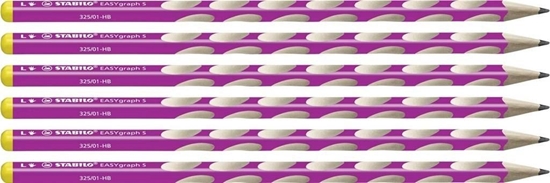 Picture of Stabilo Oówek EasyGraph S HB LR ró (6szt) STABILO