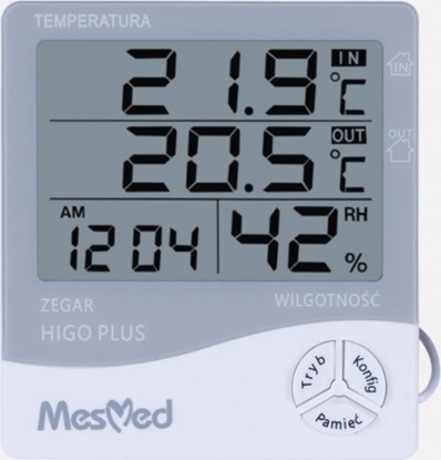 Изображение Stacja pogodowa MesMed Mesmed Higrometr MM-778 Higo Plus z fukcją termometru i zegara