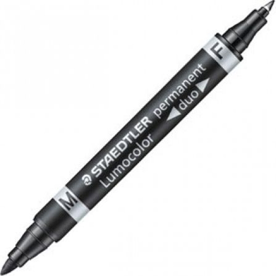 Изображение Staedtler MARKER STAEDTLER LUMOCOLOR 348 CZARNY OKRAGA KOCÓWKA
